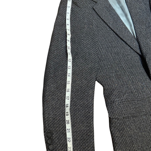 Gentry 100% Wool Blazer 42R | Tailored in USA Gray Tweed - Picture 5 of 11
